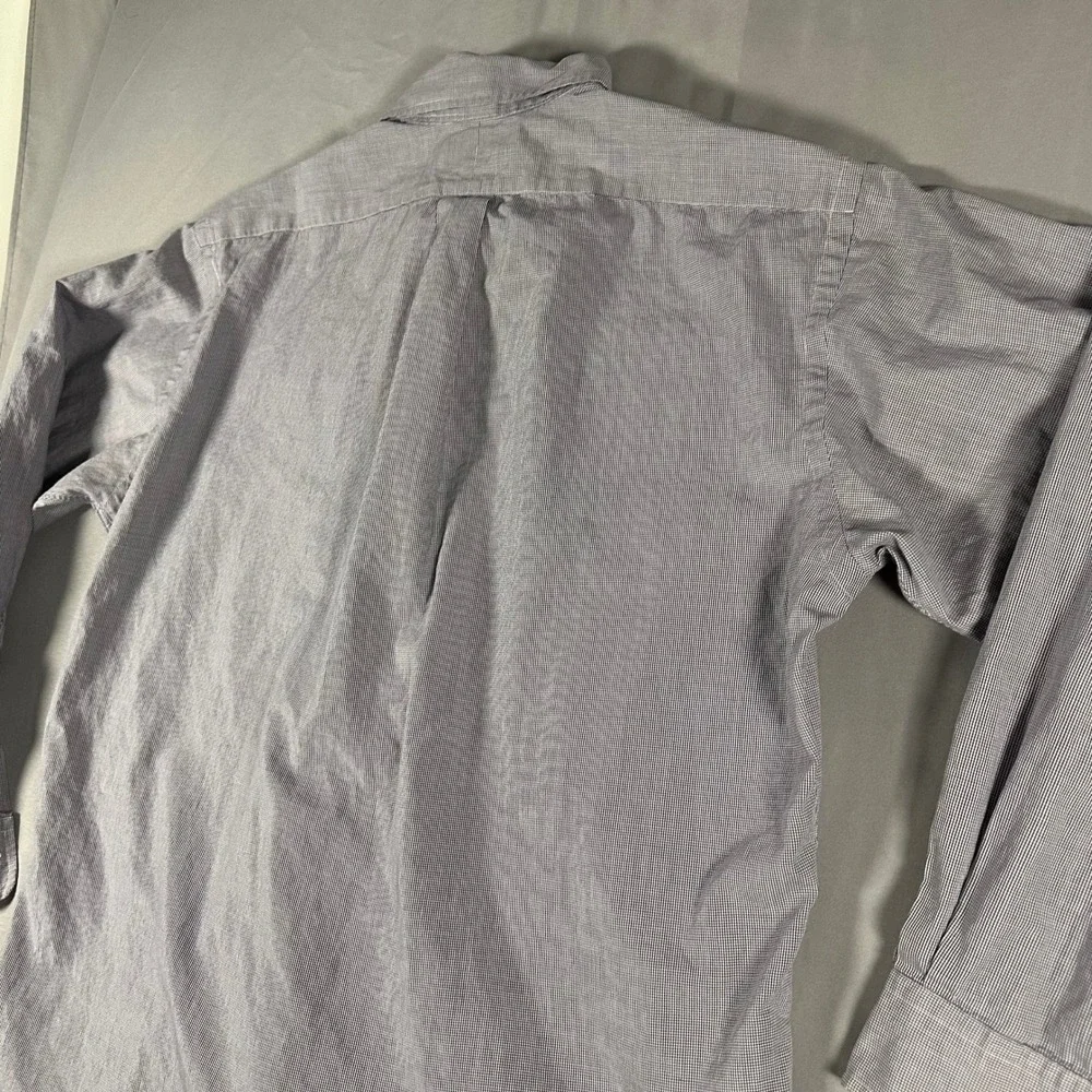 Ralph Lauren Yarmouth Shirt Mens 15 32/33 Blue White Check Cotton Button Down